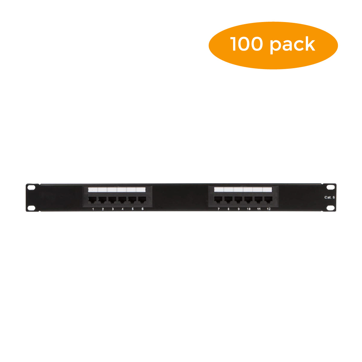 12 Port Cat6 Patch Panel with Punch Down Tool and Cable Management System (1, 12 Port) - Milena International Inc