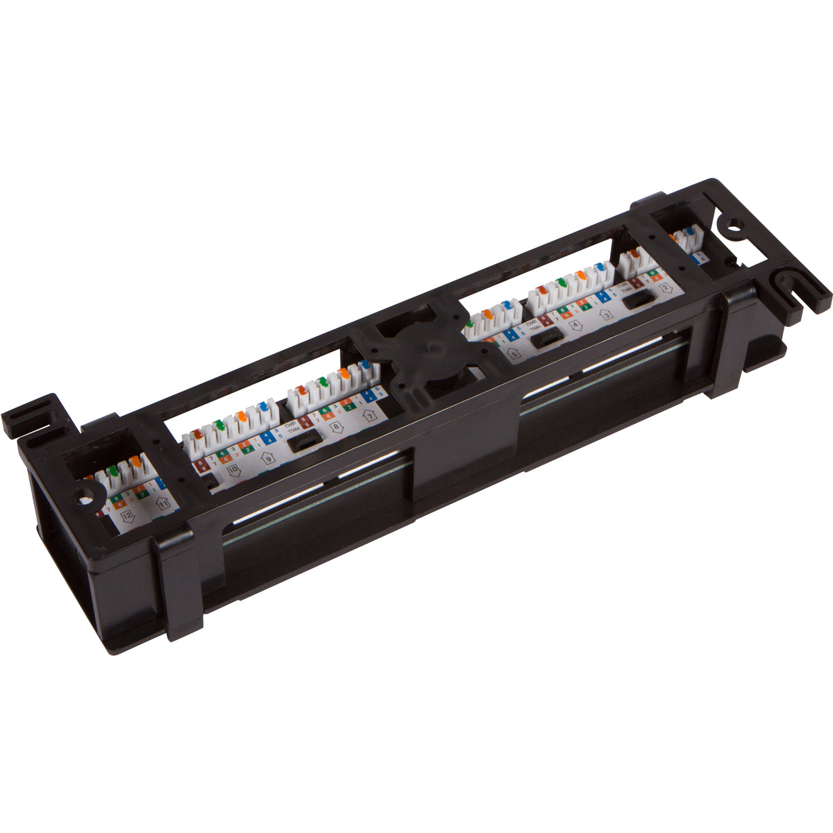 Buyer’s Point 12 Port UTP 10 inch Cat6 Network Wall Mount Surface Patch Panel - Milena International Inc