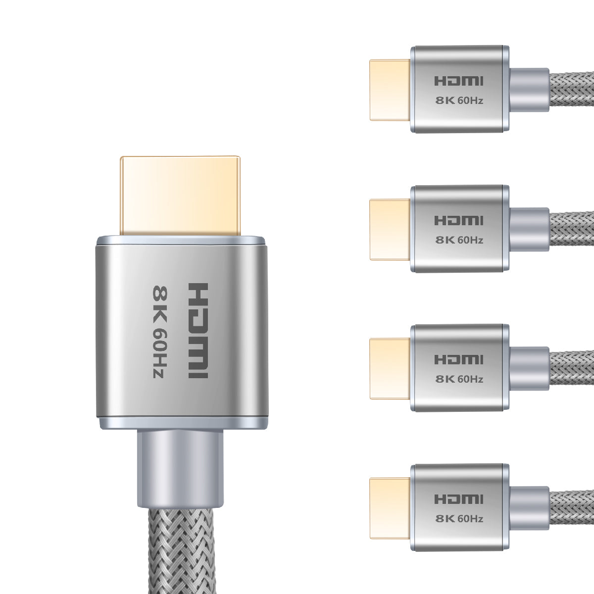 Ultra High Speed HDMI 2.1 Cable Dynamic HDR 1.8M (6ft) 8K (Gray) - Milena International Inc