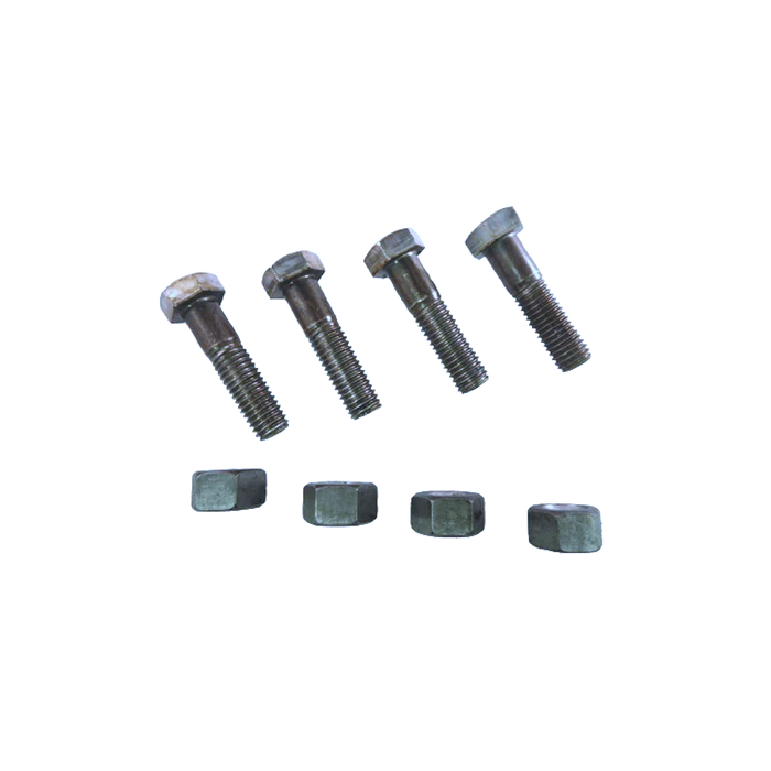 Gasket Flange Pack w/ Red Rubber Full Face Gaskets 1/8" And Zinc Plated Hardware - Milena International Inc