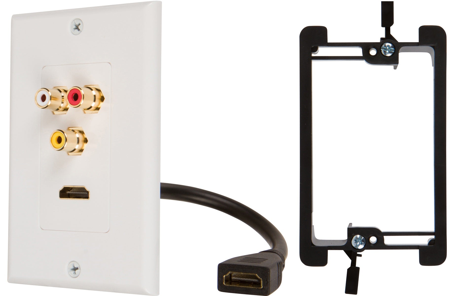 Buyer’s Point HDMI Pigtail RCA Wall Plate - Milena International Inc