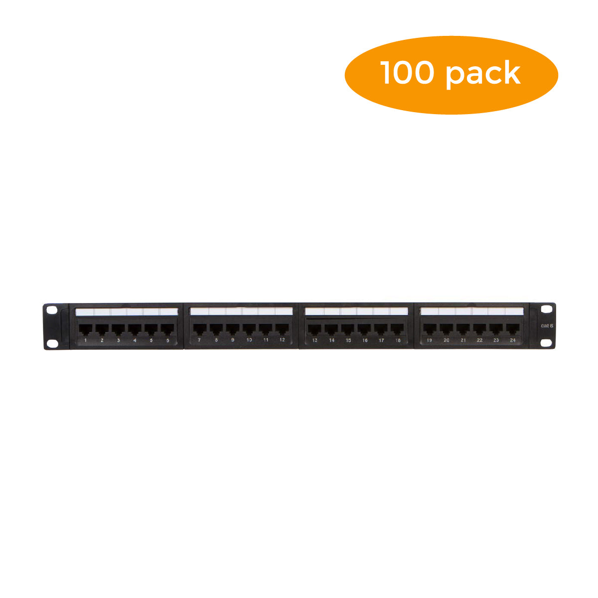 24 Port Cat6 Patch Panel with Punch Down Tool and Cable Management System (1, 24 Port) - Milena International Inc