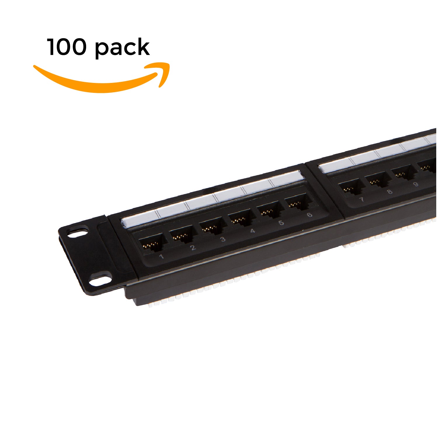 24 Port Cat6 Patch Panel with Punch Down Tool and Cable Management System (1, 24 Port) - Milena International Inc