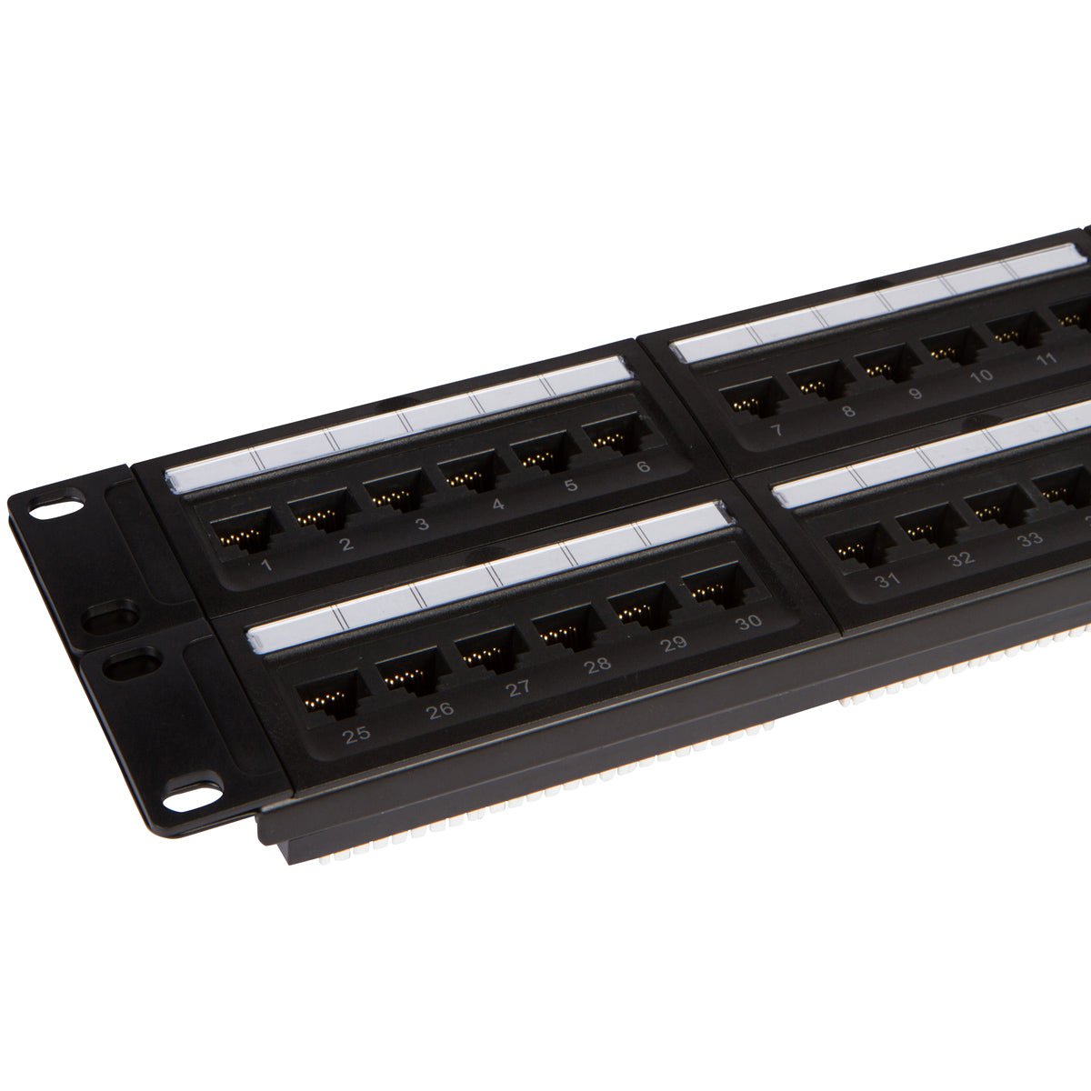 48 Port Cat6 Patch Panel with Punch Down Tool and Cable Management System (1, 48 Port) - Milena International Inc