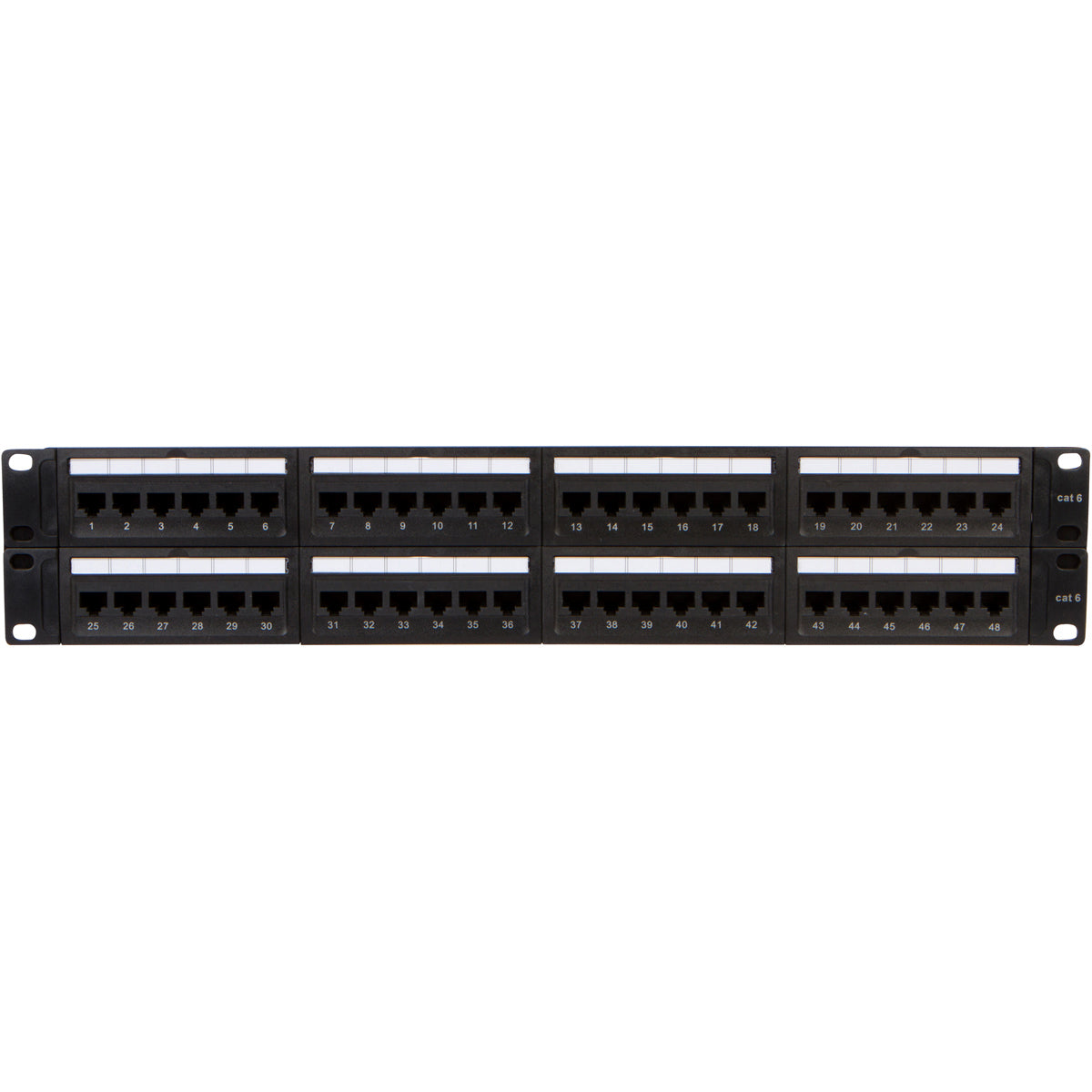 48 Port Cat6 Patch Panel with Punch Down Tool and Cable Management System (1, 48 Port) - Milena International Inc