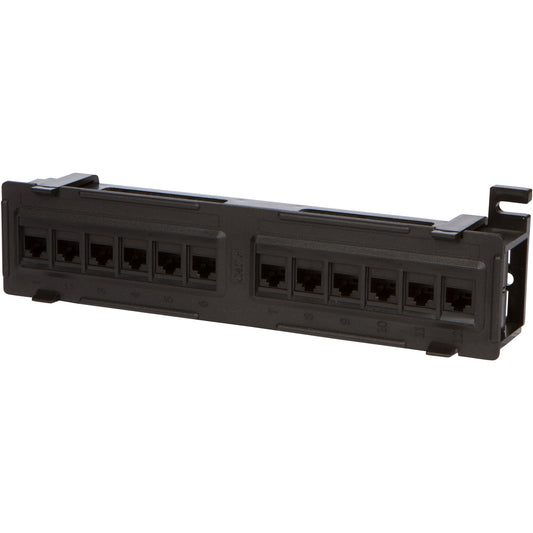Buyer’s Point 12 Port UTP 10 inch Cat6 Network Wall Mount Surface Patch Panel - Milena International Inc