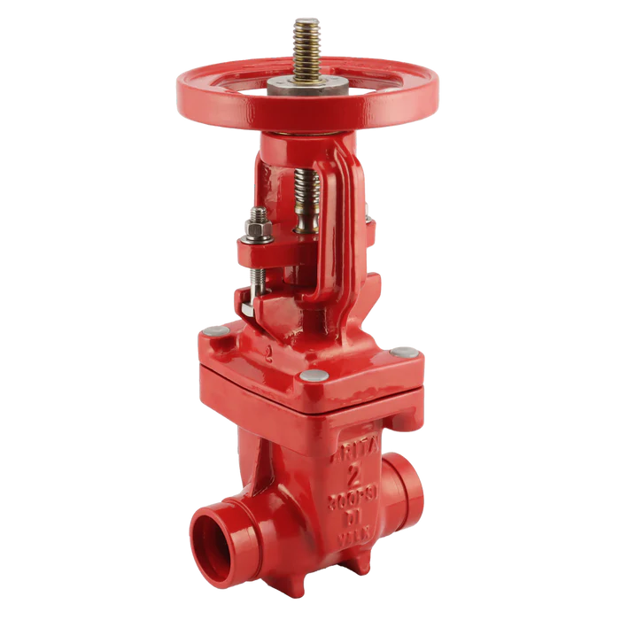 Arita UL/FM Fire Protection OS&Y Gate Valve 300PSI Groove End - Milena International Inc